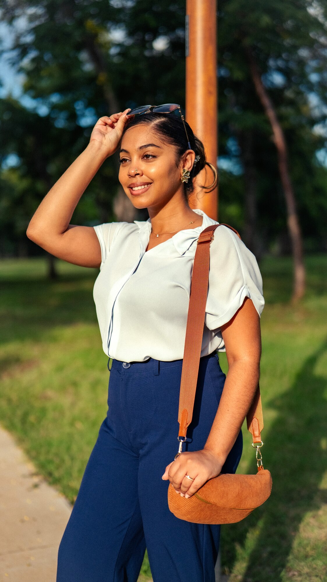 Portrait féminin en extérieur